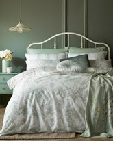 Laura Ashley Tuileries Sage Cover and Pillowcase Set